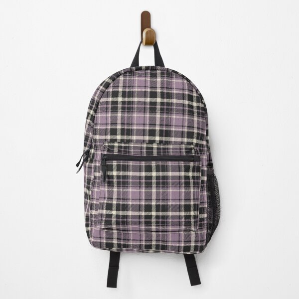Item preview, Distressed Tartan Plaid [color: black and purple] designed and sold by Becca Alessi.
