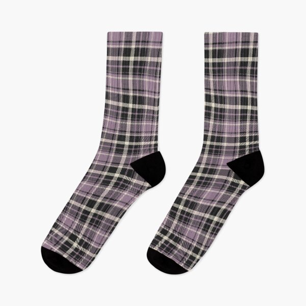 Item preview, Distressed Tartan Plaid [color: black and purple] designed and sold by Becca Alessi.