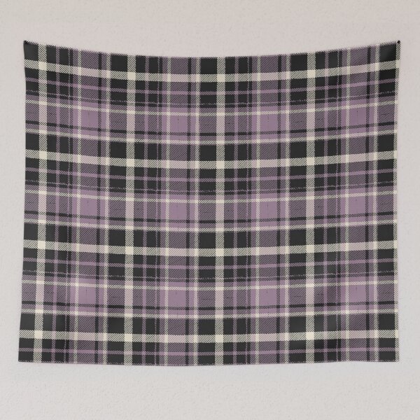 Item preview, Distressed Tartan Plaid [color: black and purple] designed and sold by Becca Alessi.