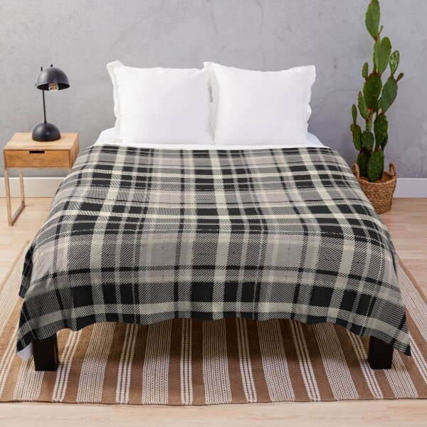 Item preview, Distressed Tartan Plaid [color: black and muted gray] designed and sold by Becca Alessi.