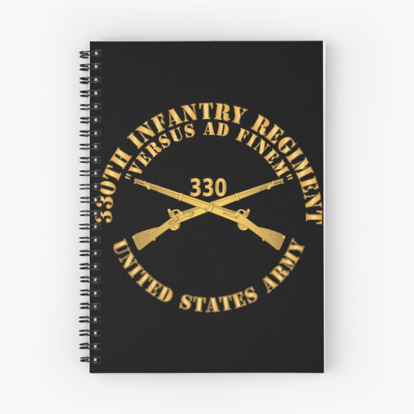 Item preview, Army - 330th Infantry Regiment - Versus Ad Finem w Infantry Br X 300 designed and sold by Military Insignia Products.