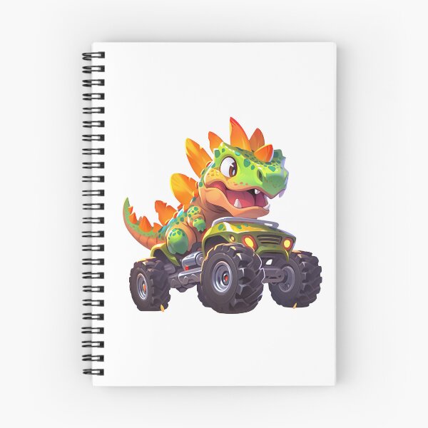 Item preview, Cute dinosaur in a monster truck designed and sold by JonysCreativeDesigns.