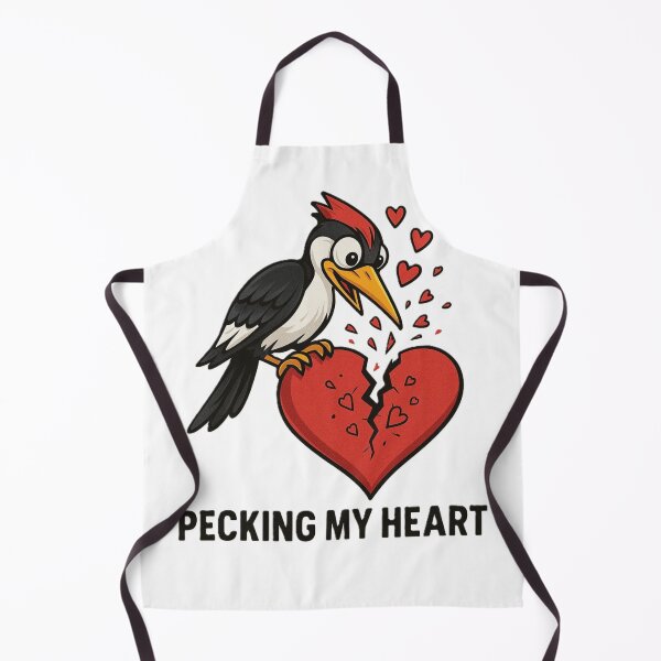 Item preview, Pecking My Heart – Funny Romantic Woodpecker Meme designed and sold by OxiSkor.