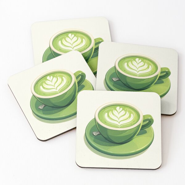 Item preview, Matcha Latte Art in Green Cup designed and sold by LumoFreak.