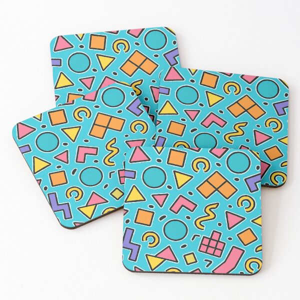 Item preview, Retro 80s 90s Blue Memphis Sticker Pattern designed and sold by Graphics4X.