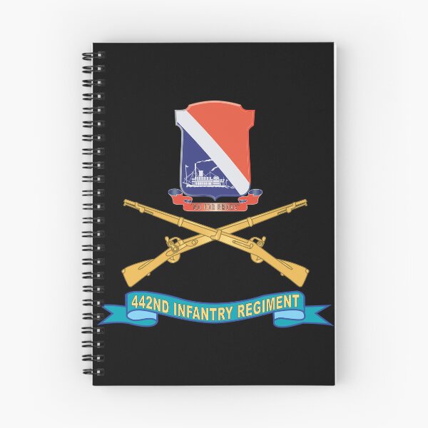 Item preview, Army - 442nd Infantry Regiment w Br - SSI - Ribbon X 300 designed and sold by Military Insignia Products.