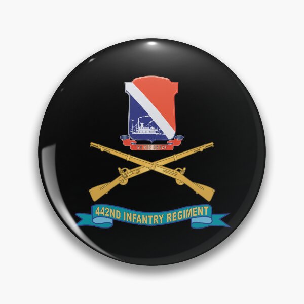 Item preview, Army - 442nd Infantry Regiment w Br - SSI - Ribbon X 300 designed and sold by Military Insignia Products.