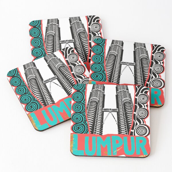 Item preview, Kuala Lumpur: tropical sky and golden skyscrapers designed and sold by Honu2025.