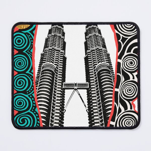Item preview, Kuala Lumpur: tropical sky and golden skyscrapers designed and sold by Honu2025.