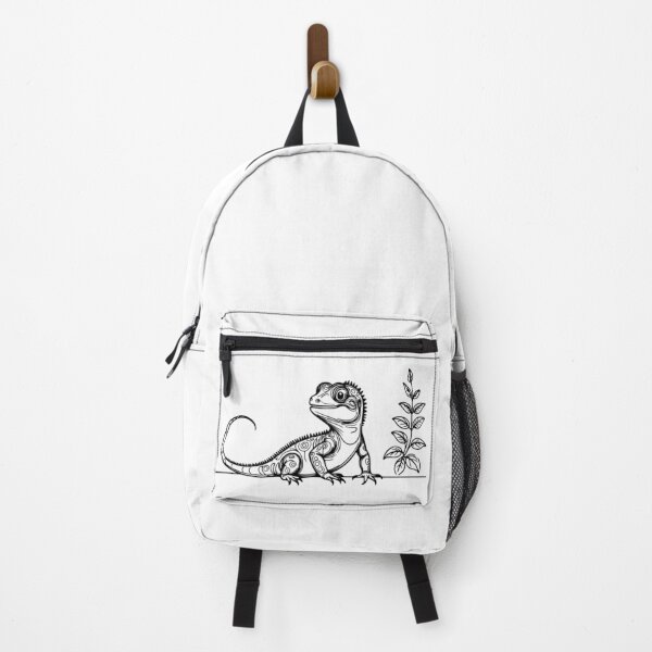 Item preview, Lizard Outline Drawing – Black Line Art Reptile Design for World Lizard Day designed and sold by AlmaMoArt.