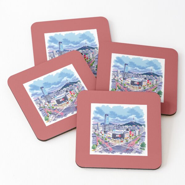 Item preview,  Gangnam Seoul 3D Sketch – Origin of Gangnam Style,  designed and sold by PaintMeWorld.