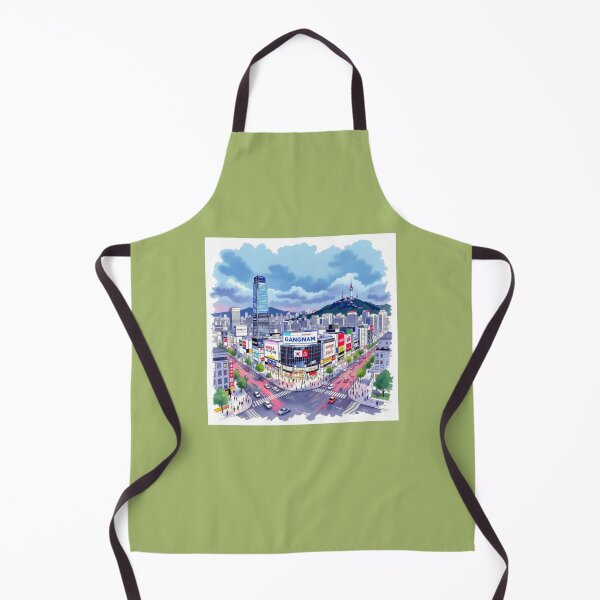 Item preview, Gangnam Seoul 3D Sketch – Origin of Gangnam Style, designed and sold by PaintMeWorld.
