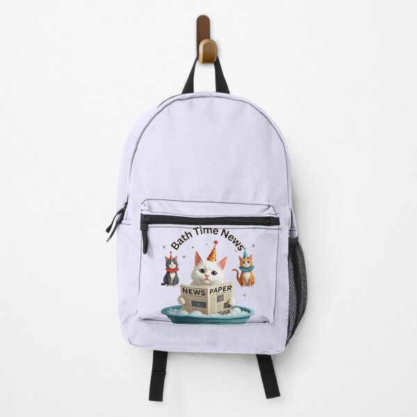 Item preview, Bath Time News – Funny Cat Reading Newspaper designed and sold by PriyaMagic.