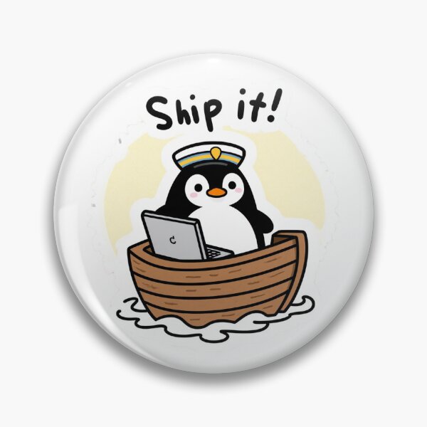 Item preview, Ship It! Penguin designed and sold by Pixel & Paw.