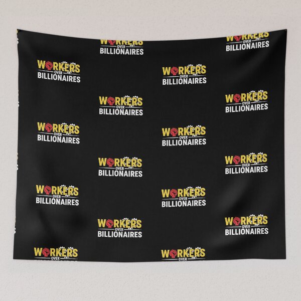 Item preview, "Workers Over Billionaires - Solidarity & Strength Emblem" designed and sold by DMNindustries.