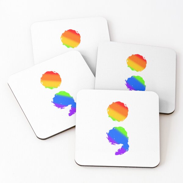 Item preview, Abstract semicolon- rainbow designed and sold by LaurenEhretArt.