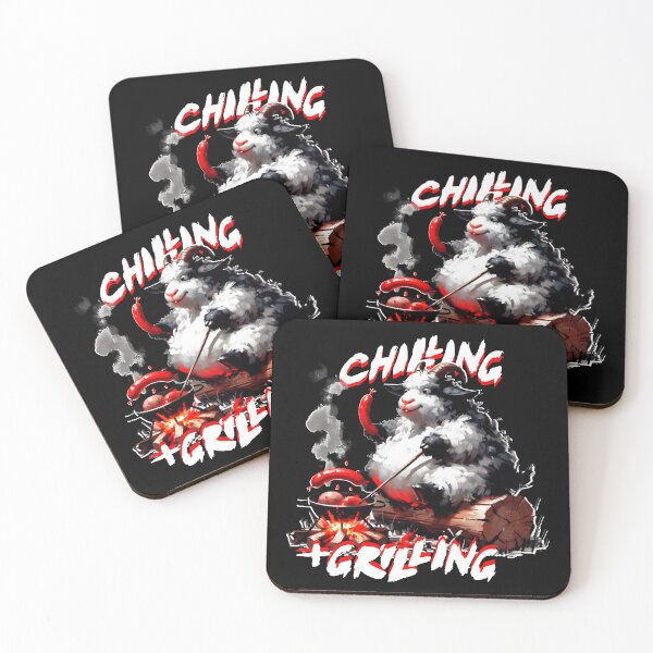 Item preview, Chilling + Grilling - Milly the GOAT designed and sold by sr93.me.