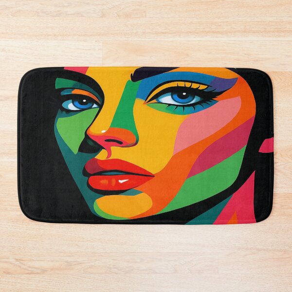 Item preview, Fragmented Glow – A Pop Art Portrait in Vivid Color. designed and sold by Alexzonartshop.