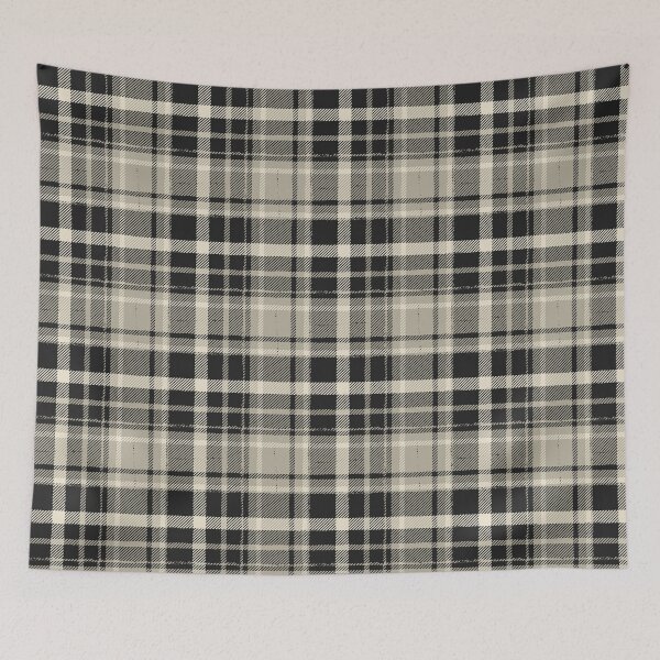 Item preview, Distressed Tartan Plaid [color: black and smoky sage] designed and sold by Becca Alessi.