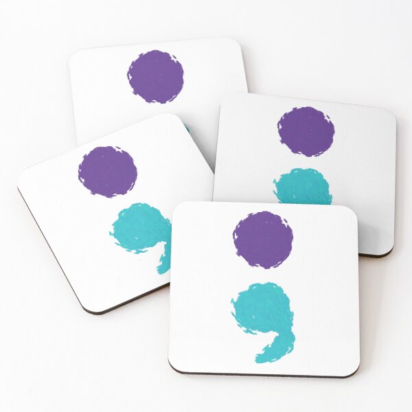 Item preview, Abstract semicolon- ribbon colors designed and sold by LaurenEhretArt.