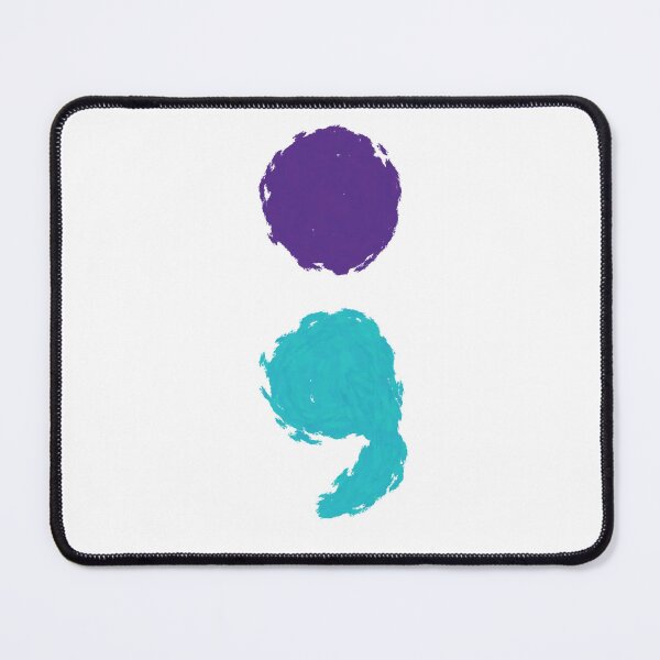 Item preview, Abstract semicolon- ribbon colors designed and sold by LaurenEhretArt.