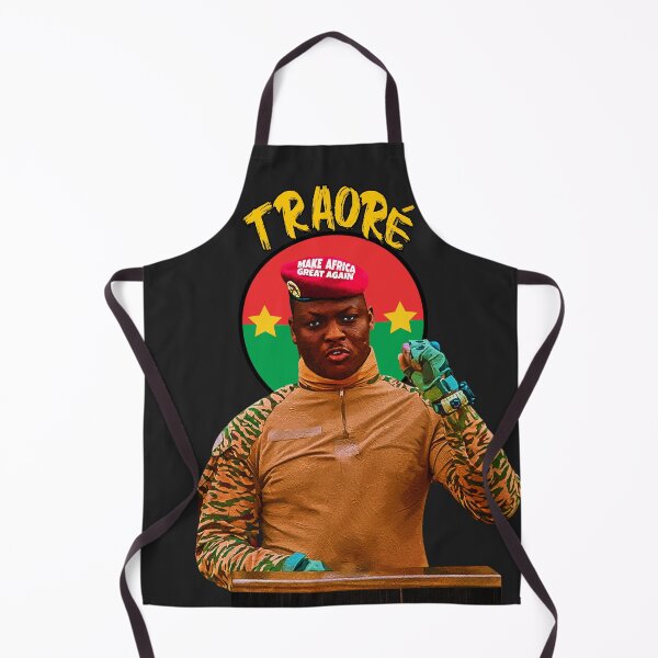 Item preview, Ibrahim Traore art - Burkina Faso president designed and sold by Youngkev-arts.
