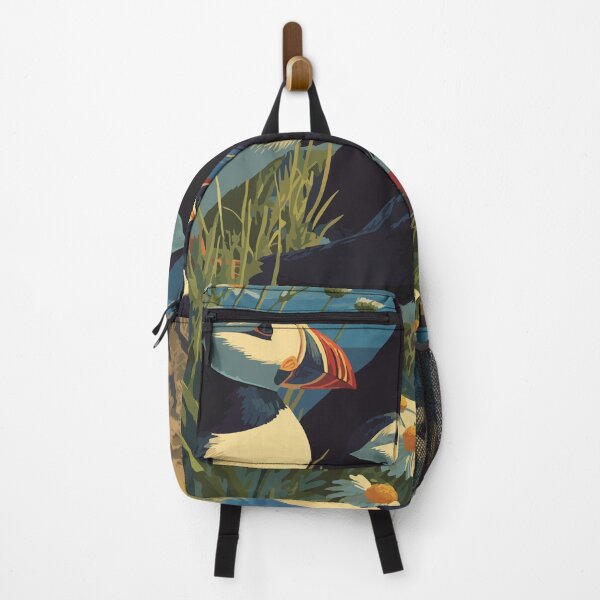 Item preview, Machias Seal Island Maine Retro Art | Atlantic Puffin Illustration designed and sold by TuncGK.