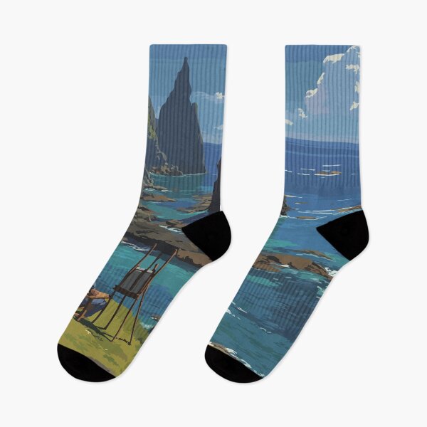 Artikelvorschau, Monhegan Island Maine Vintage Reisekunst | Rocky Coast & Künstlerkolonie entworfen und verkauft von TuncGK.