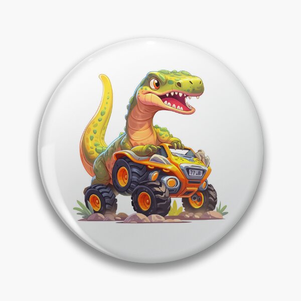 Item preview, Adorable Raptor on a Monster Truck designed and sold by JonysCreativeDesigns.