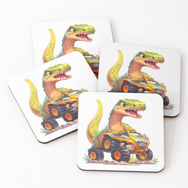 Item preview, Adorable Raptor on a Monster Truck designed and sold by JonysCreativeDesigns.