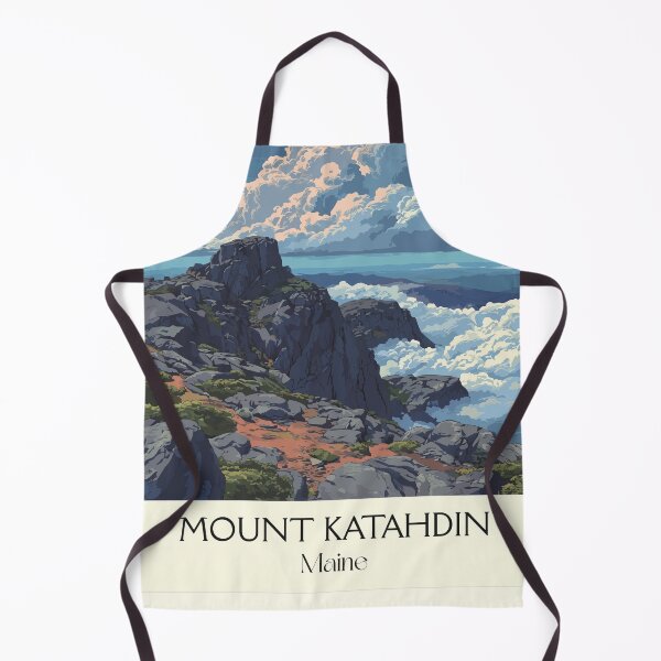 Item preview, Mount Katahdin Maine Vintage Travel Art | Appalachian Trail Terminus designed and sold by TuncGK.