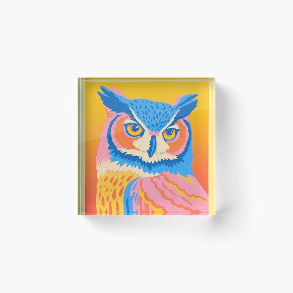 Item preview, Colorful owl designed and sold by Joeartzz.