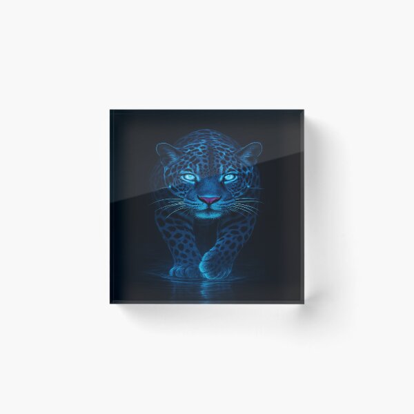 Item preview, Electric Jaguar – A Glowing Beast of the Night. designed and sold by Alexzonartshop.