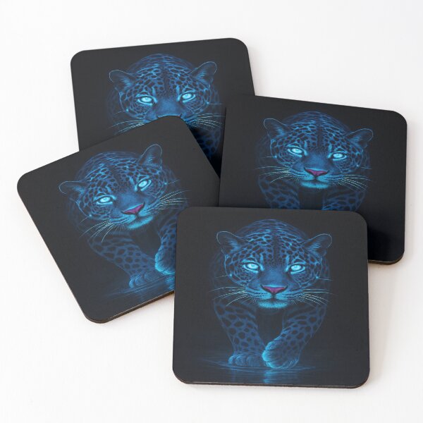 Item preview, Electric Jaguar – A Glowing Beast of the Night. designed and sold by Alexzonartshop.