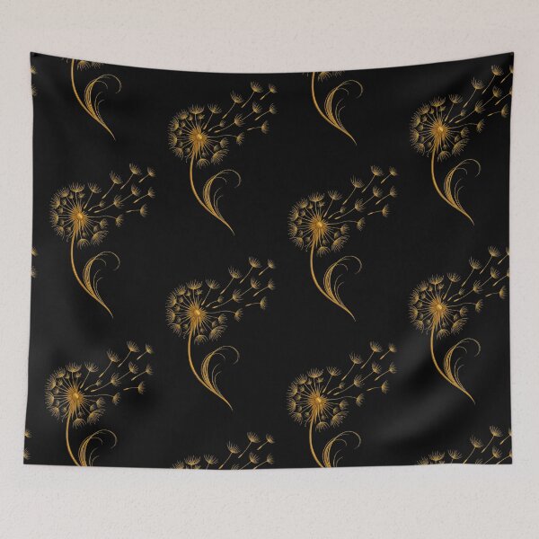 Item preview, Golden dandelion with blowing seeds designed and sold by SpeckAndLook.