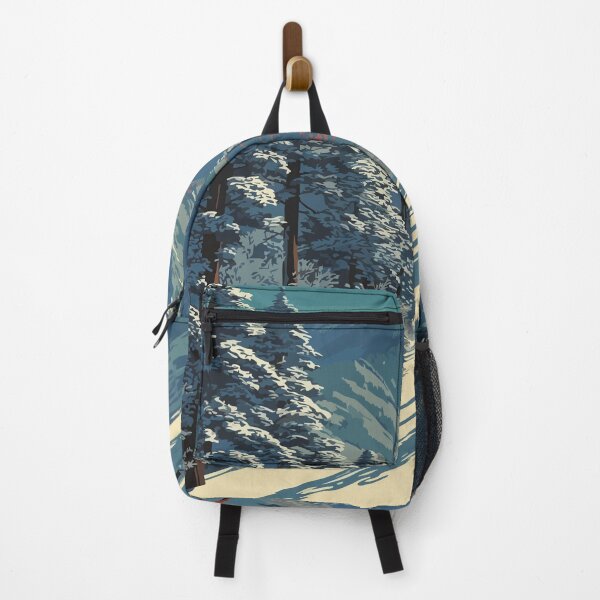 Item preview, Sugarloaf Maine Vintage Travel Art | New England Ski Mountain Design designed and sold by TuncGK.