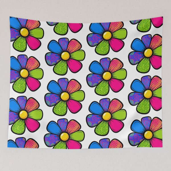 Item preview, Retro Flower | Groovy, Colorful, and Timeless Floral Graphic designed and sold by Tw1nsAIArt.