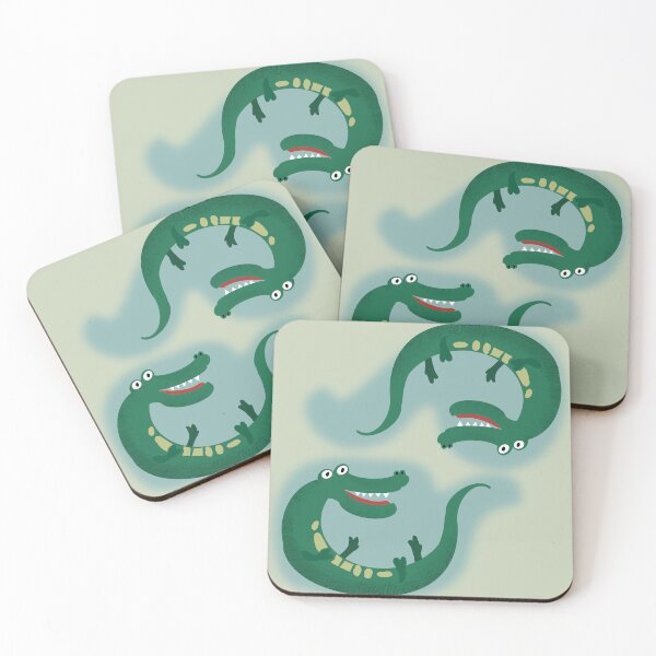 Item preview, Cute Silly Crocodile Illustration – Funny Cartoon Animal Art designed and sold by TheMagicDuck.
