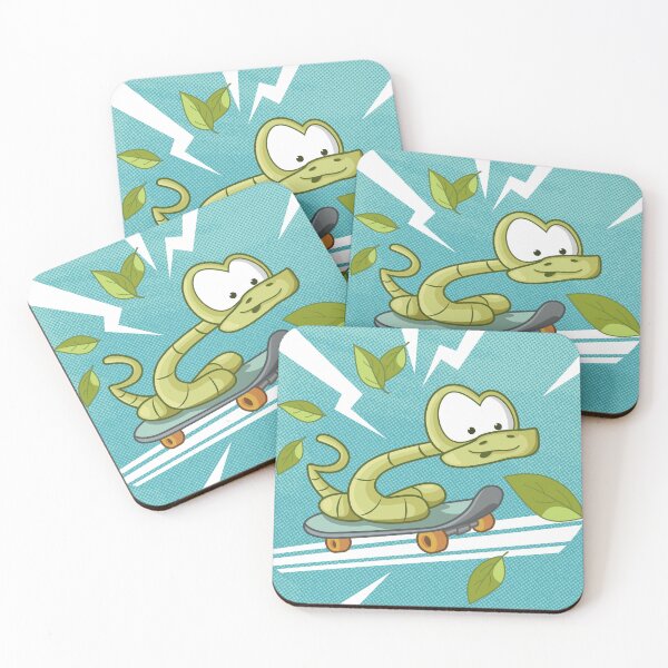 Item preview, Cool Skateboarding Snake – Fun Cartoon Animal Design designed and sold by Sore Creations.