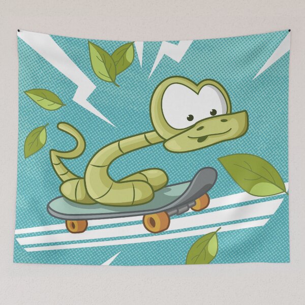 Item preview, Cool Skateboarding Snake – Fun Cartoon Animal Design designed and sold by Sore Creations.