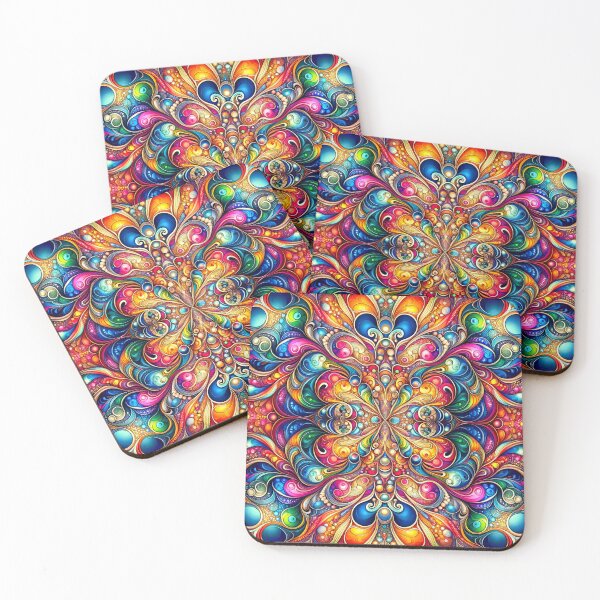 Item preview, Symmetrical Kaleidoscopic Dreamscape: A Symphony of Colours designed and sold by ArtComixHaven.