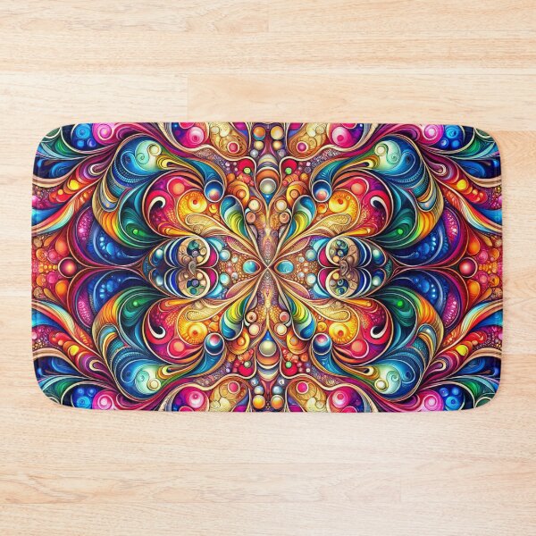 Item preview, Symmetrical Kaleidoscopic Dreamscape: A Symphony of Colours designed and sold by ArtComixHaven.