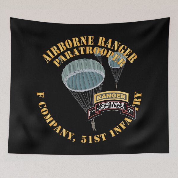 Item preview, Army - Airborne Ranger - F Company- 51st Infantry (Ranger) X 300 designed and sold by Military Insignia Products.