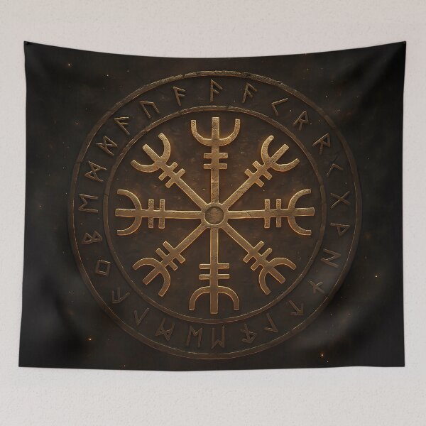 Item preview, Ægishjálmur – Epic Helm of Awe Norse Symbol designed and sold by NorseDrip.