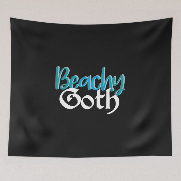 Item preview, Beachy Goth - teal/white designed and sold by josiekarts.