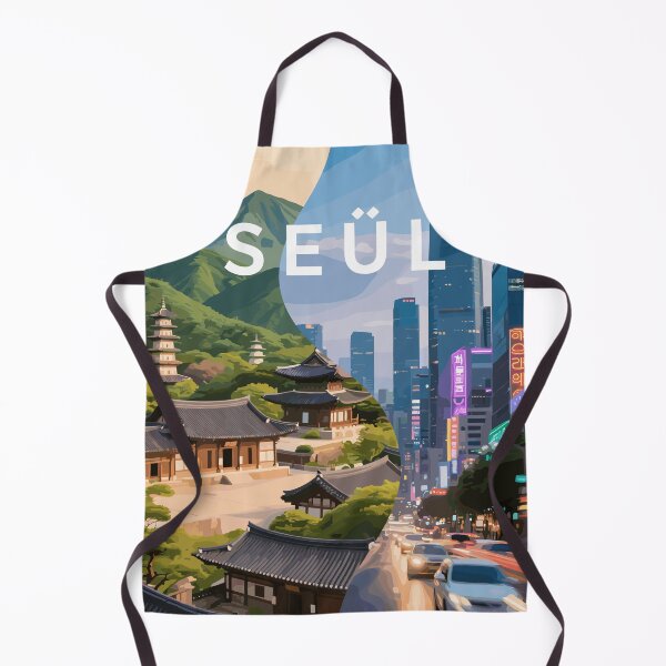 Item preview, Futuristic Seoul: Lights, Screens, and Korean Soul designed and sold by Honu2025.