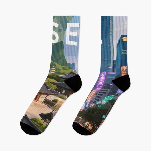 Item preview, Futuristic Seoul: Lights, Screens, and Korean Soul designed and sold by Honu2025.