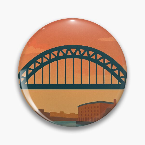 Item preview, Newcastle Retro Travel Poster – Tyne Bridge Wall Print designed and sold by StillandStory.