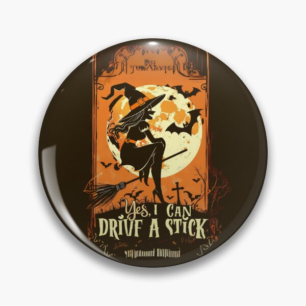 Item preview, Yes I Can Drive a Stick – Funny Witch Halloween Design designed and sold by EducaPro.