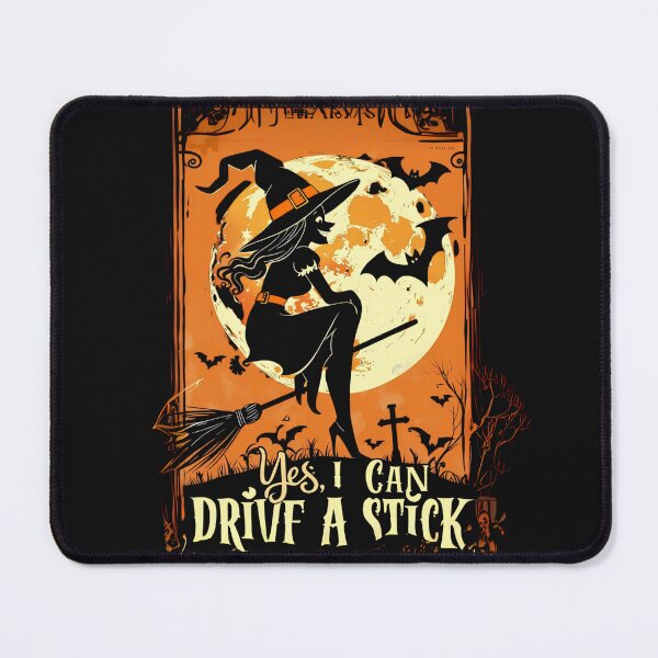 Item preview, Yes I Can Drive a Stick – Funny Witch Halloween Design designed and sold by EducaPro.
